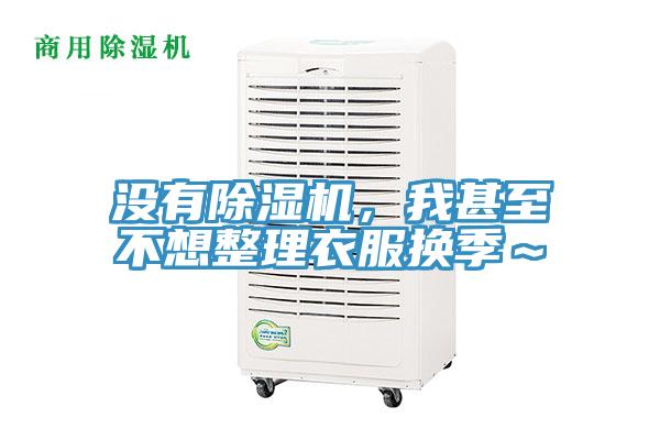 沒有除濕機，我甚至不想整理衣服換季～