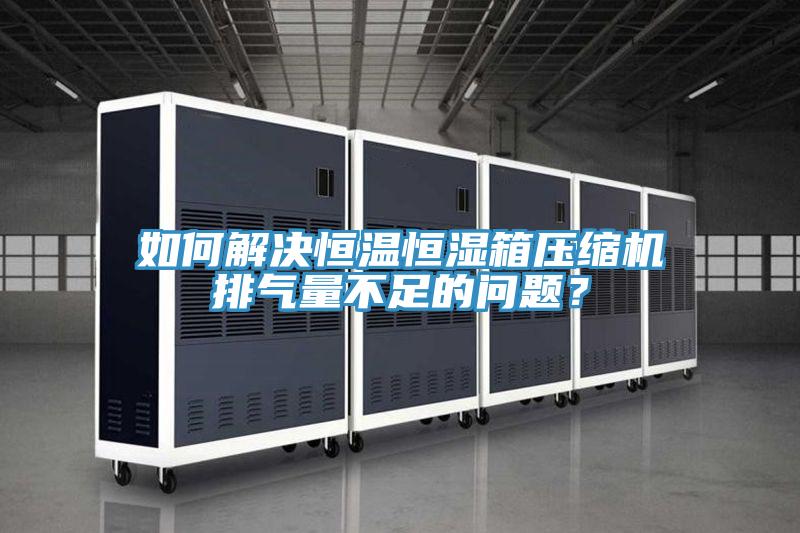 如何解決恒溫恒濕箱壓縮機(jī)排氣量不足的問題?