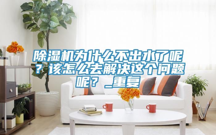 除濕機為什么不出水了呢？該怎么去解決這個問題呢？_重復