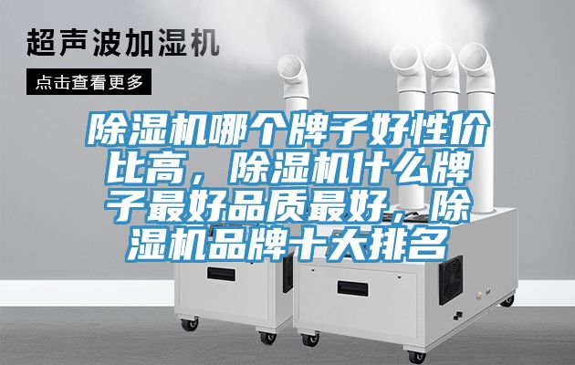 除濕機哪個牌子好性價比高，除濕機什么牌子最好品質最好，除濕機品牌十大排名